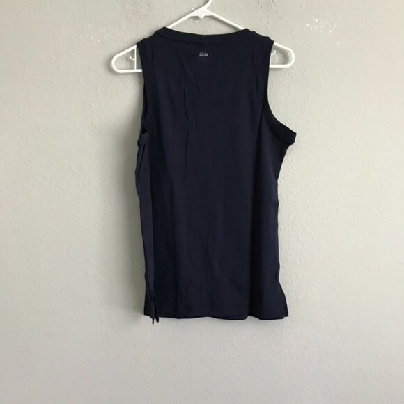 zuda 2-Pack Long & Lean Tank Tops - Navy/Lemon (Sz XS) a478504 - Picture 6 of 7